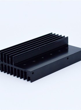 黑色铝型材电源散热片 双面密齿电子散F热器 30X68型号电子散热片