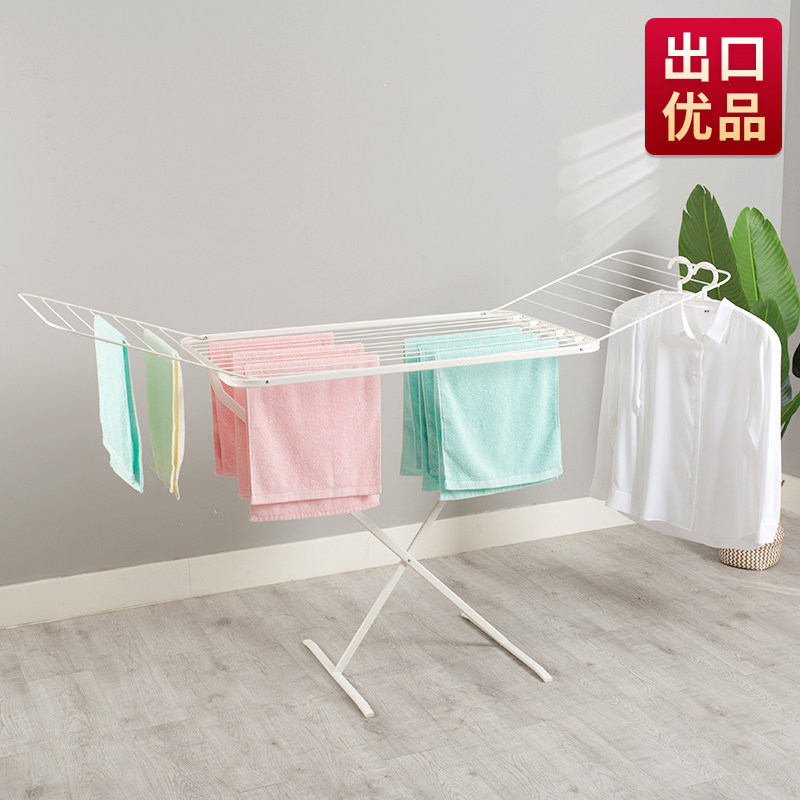 晾衣架落地d卧室平铺折叠阳x台简易家用晾毛衣架子踢脚板烘干衣架,收纳整理,置地/升降晾晒衣架,淘宝优惠券,粉丝福利购,淘宝优惠卷