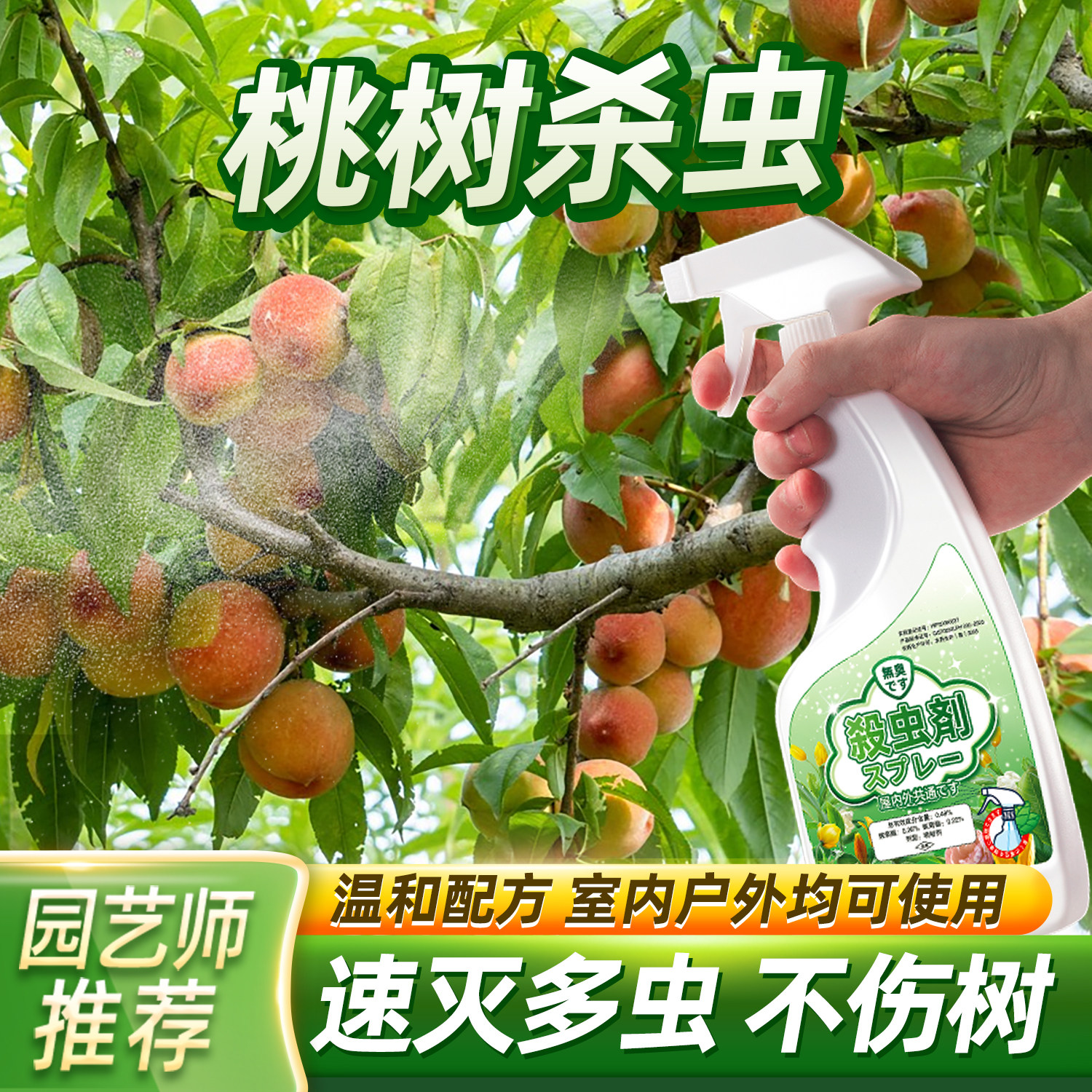 桃树食心虫专用药杀虫剂黄桃幼果期大全生虫长虫水蜜桃非杀菌农药