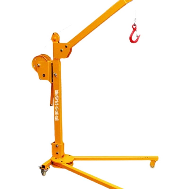 手摇可携式移动小吊机可折叠220v吊机起重提升机小型家用装修提升