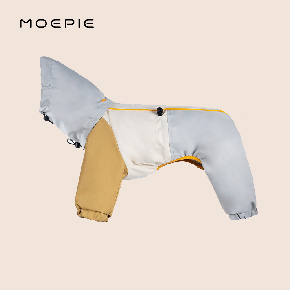 MOEPIE狗衣服冬款小型犬比熊西高地四脚全包防风防水冲锋厚款棉衣