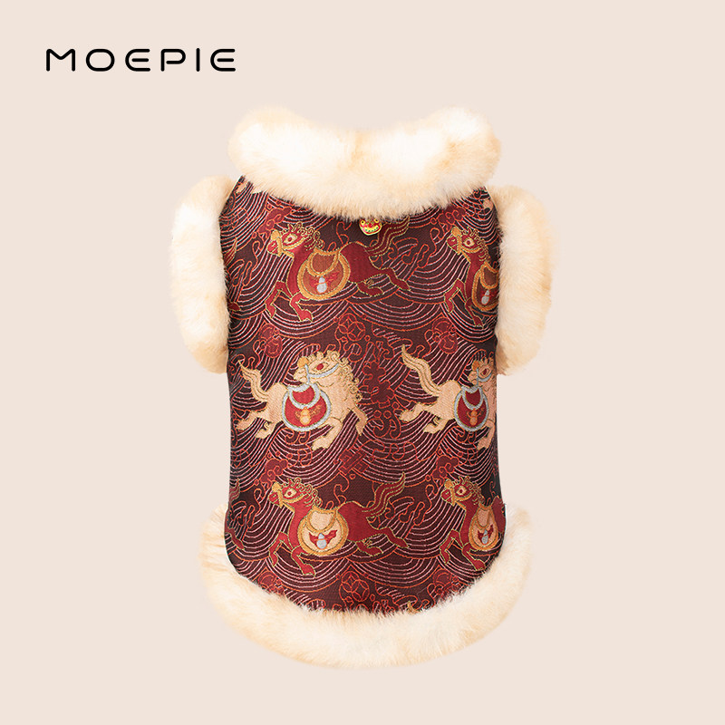 MOEPIE狗狗衣服新款小狗唐装泰迪比熊雪纳瑞外套加厚冬款新年喜庆,宠物/宠物食品及用品,狗宠物服装/雨衣,淘宝优惠券,粉丝福利购,淘宝优惠卷