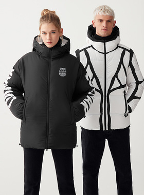 意大利品牌 纪念款高蓬松加厚抗寒两面穿高端羽绒服男女款