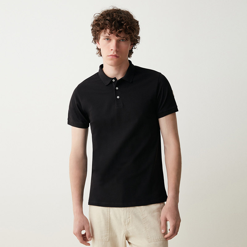 商务短袖POLO衫经典黑白灰