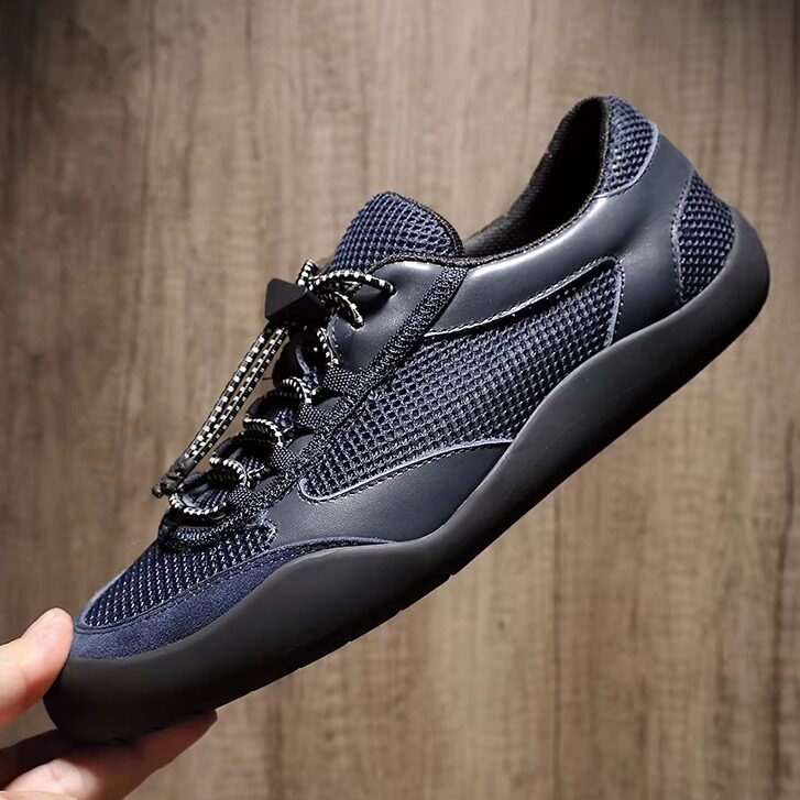 2026春季新款潮鞋明星同款男士运动休闲鞋真皮镂空透气百搭阿甘鞋