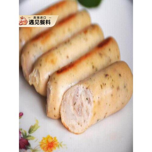 百倍德猪肉早餐肠1kg/包34根香肠肉粒烤肠热狗肠家用商用营养早餐