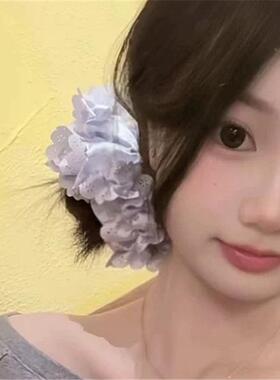 甜美发法蕾丝花瓣大肠圈女小众高级感圈式温柔气质发FTZ秋饰冬新