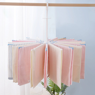 多功能伞形尿布架家用可折叠防风毛巾晾晒架新生儿宝宝婴儿晾衣架