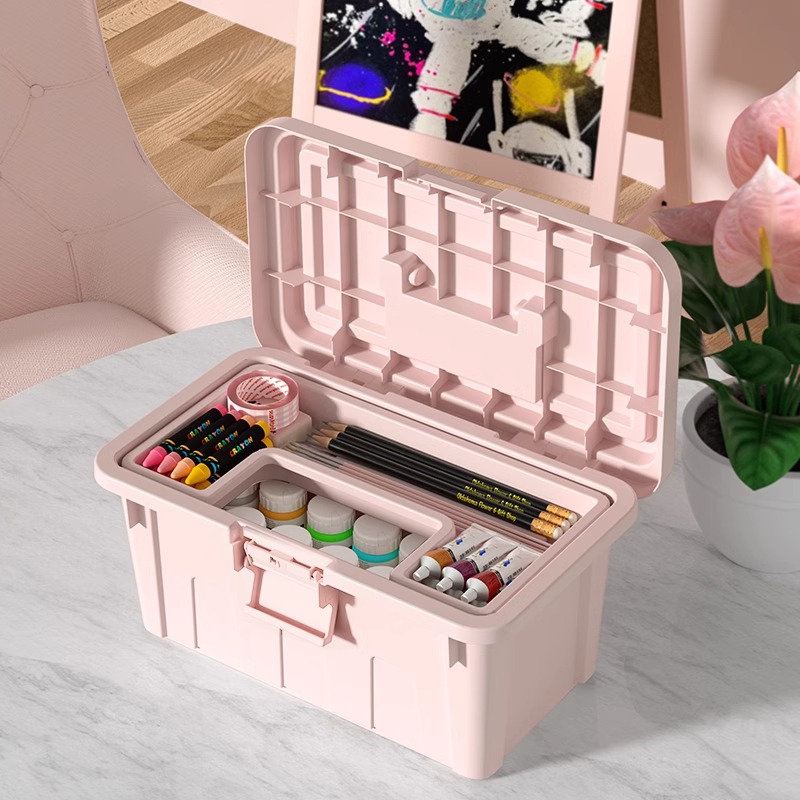 美术生工具箱家用画画收纳盒