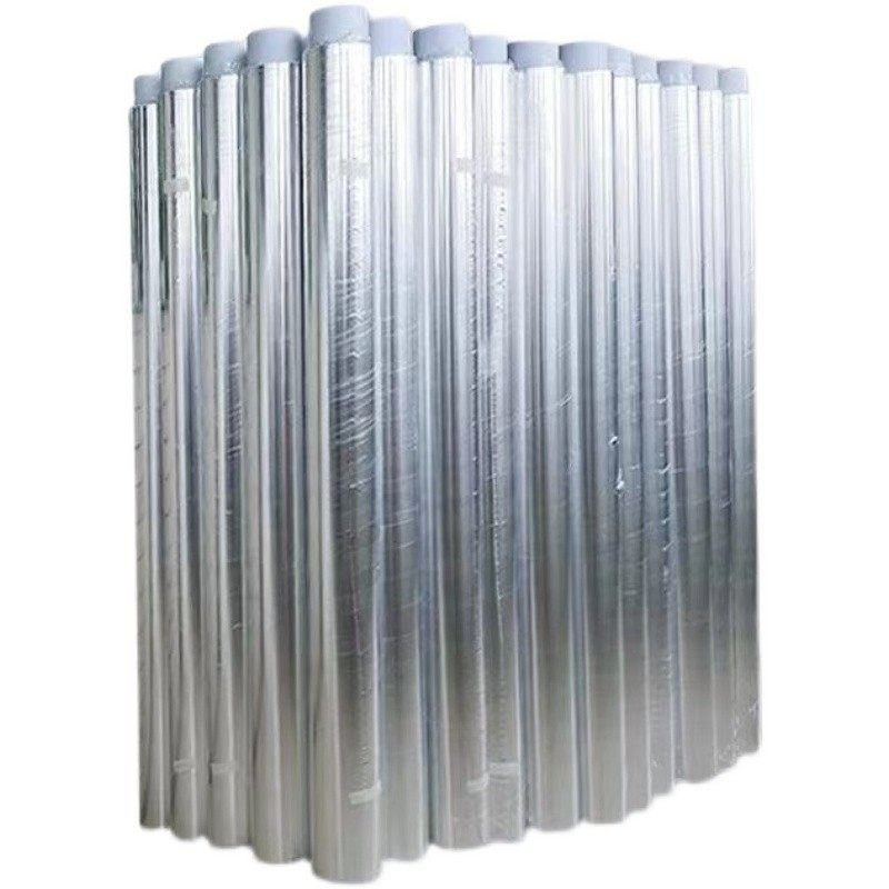 不带胶铝箔纸阳光房彩钢板屋顶隔热反I光导电包装防潮工业锡箔纸