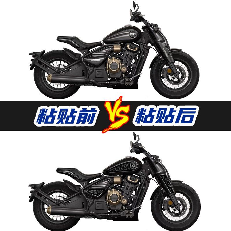 适用于赛科龙RA60n0改装配件车身拉花复古版画油箱贴车身保护贴纸,摩托车/装备/配件,贴纸/贴膜,淘宝优惠券,粉丝福利购,淘宝优惠卷