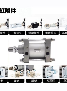 SMC型/CS2系列/大缸径型附件气缸/x前法兰型/CS2F/CDS2F/125/140/