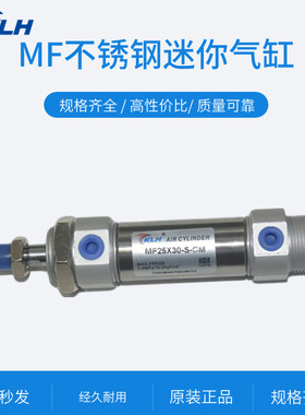 不锈钢迷你气缸MF40X250/300/v350/400/450/500/550/600-S-CM