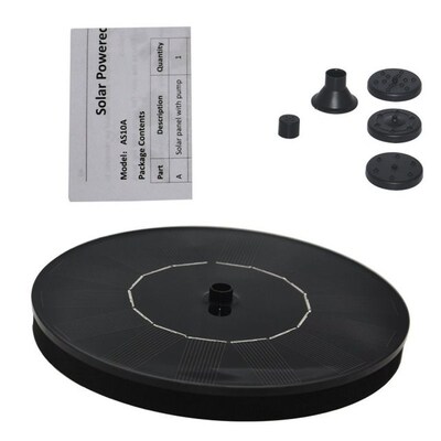 1.4Wa 7V Solar Fountain Round Solar powered Fountain Pump So