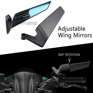 适用于川崎Z900春风800NK杜卡C迪街霸KTM街车摩托车定风翼后视镜