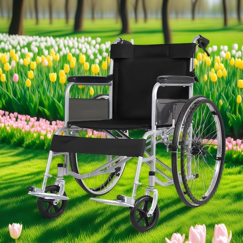 医院专用轮椅国家补贴残疾瘫痪老人残疾人专用代步车轻便折叠便携