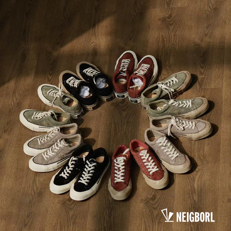 NEIGBORL钊叔制做旧擦脏硫化鞋