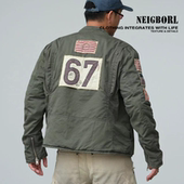 NEIGBORL钊叔制美式 野马67 潮流水洗复古百搭休闲机车棉服夹克