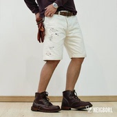 NEIGBORL钊叔制夏季 退役船长 红边赤耳印花休闲男女百搭短裤