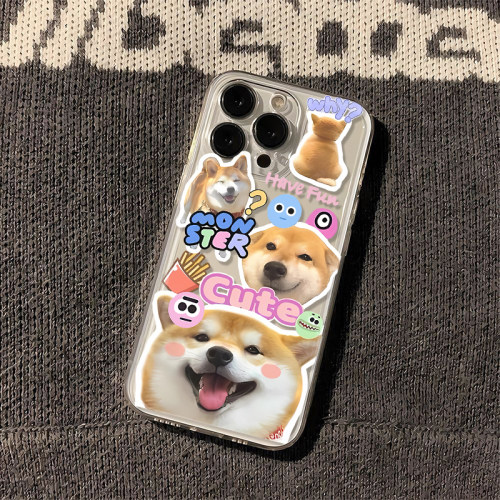可爱柴犬适用华为p70手机壳mate60萌宠nuva12萌系6T畅玩40男女8防摔10全包70保护荣耀80个性90新款x50i高级30