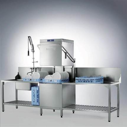 霍9巴商HOBART洗碗机 AM4400用揭盖式洗杯机厨房提特拉式清洗机设