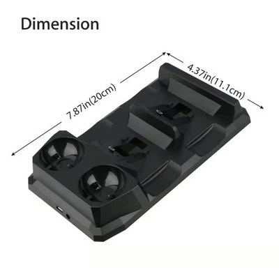 Quad Charging Dock Station Replacement for TwoQ PS4/PS Move