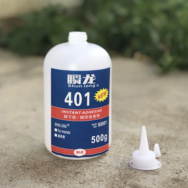大瓶401胶水无白化粘金属塑料橡y胶木材502强力快干稠胶粘织带500