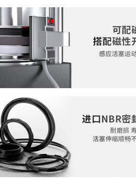 SC气缸加磁标准大推力重型1q25大缸径160长行程250X25X50X75X100S