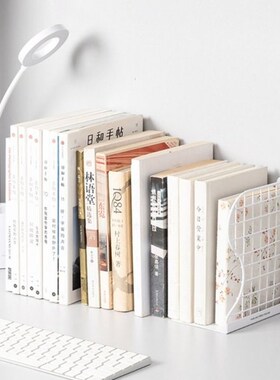 Packa of 1 Decorative Adjustable Bookends Desk Books Station