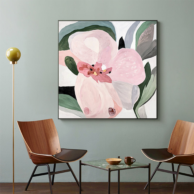 现代抽象花卉装饰画客厅玄关过道背景F墙壁画饭厅卧室床头清新挂图片