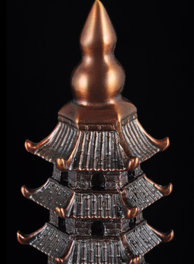 全铜十三层13层文昌塔摆件9层九层文昌塔家居Q客厅书房桌面装饰品