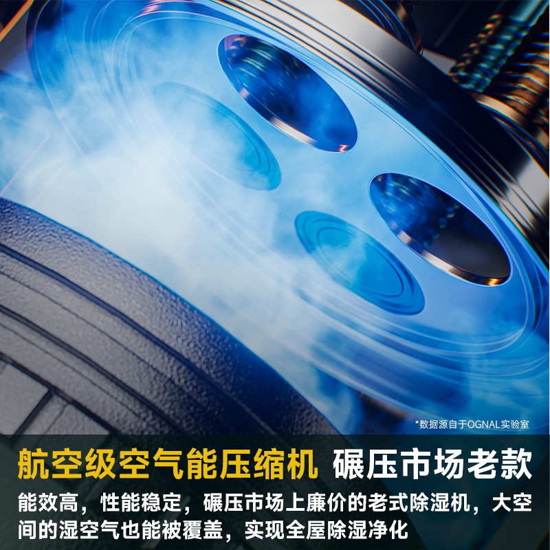 奥戈那ognal全屋大面积除湿机家用回南天防潮干衣空Y气净化抽湿器