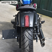 钱江qj闪300sl侧牌照架短尾改装 横竖侧面支架专用复古配件无损直