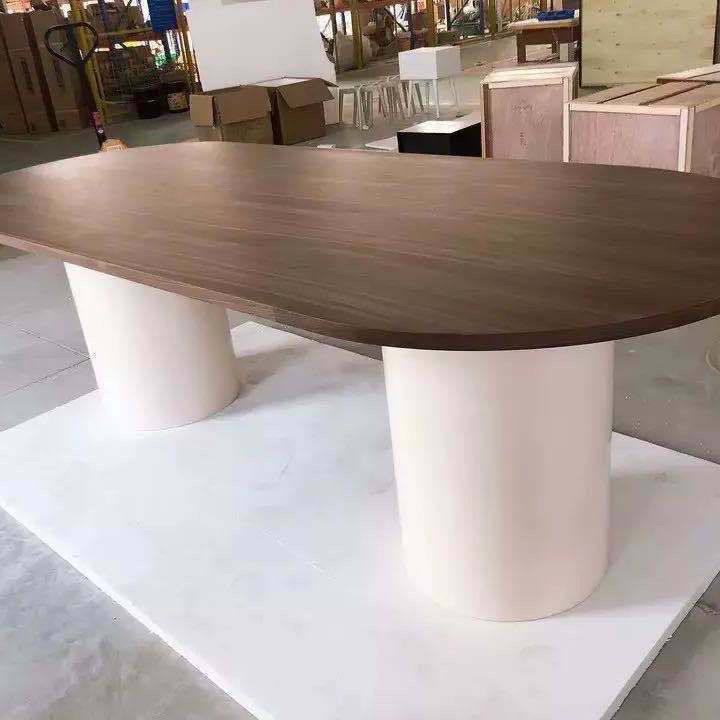 北欧实木圆桌面实木会议桌办公桌纯E手工餐桌长桌实木餐桌简约书,商业/办公家具,会议桌,淘宝优惠券,粉丝福利购,淘宝优惠卷