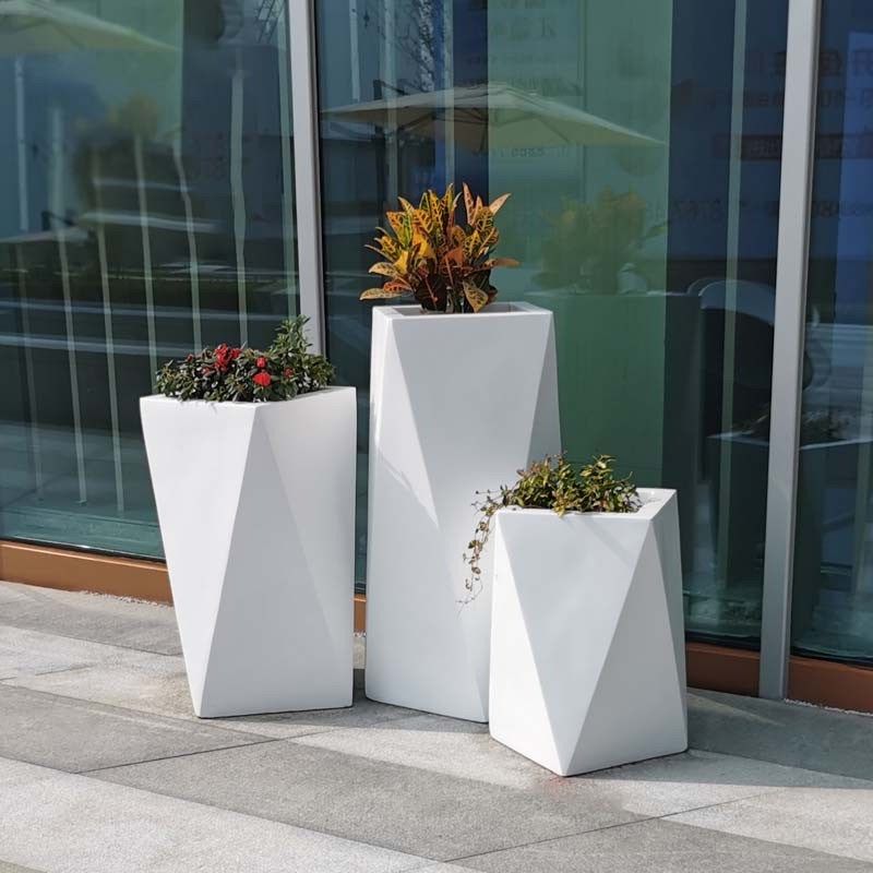 玻璃钢花盆北欧几何菱形商场花A器落地大花瓶大堂户外酒店机场厂,鲜花速递/花卉仿真/绿植园艺,花盆,淘宝优惠券,粉丝福利购,淘宝优惠卷