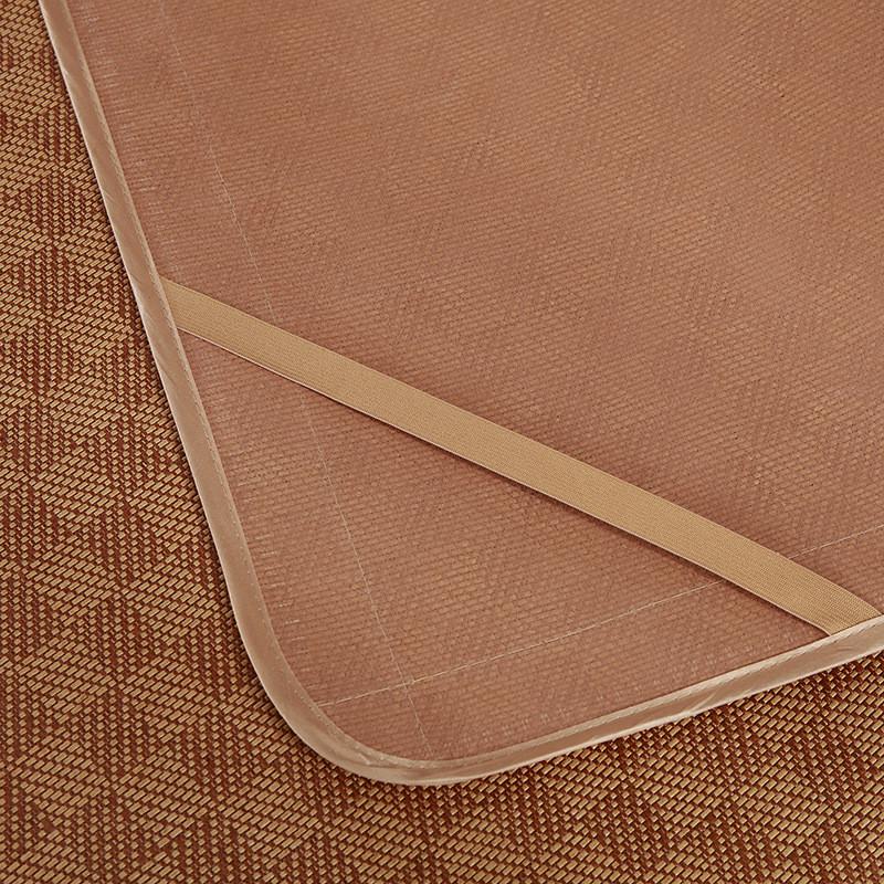 凉席1.8m床夏季藤席三件套折叠1.5米单人学生宿舍草.席子1.2