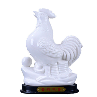 十二12生肖鼠属相摆件可爱创意家居装饰品L陶瓷工艺品招财风水白