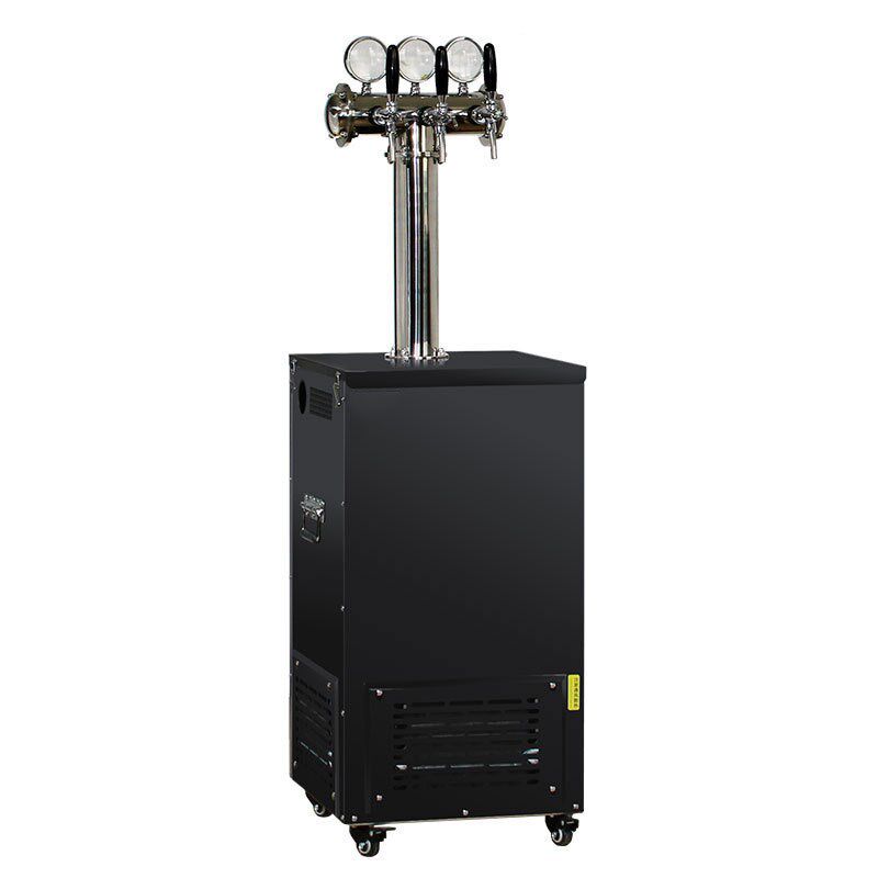 扎啤机水c冷立式啤酒机双三四酒头酒柱带灯快速制冷雅黑商用不锈