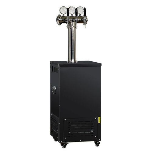 扎啤机水c冷立式啤酒机双三四酒头酒柱带灯快速制冷雅黑商用不锈