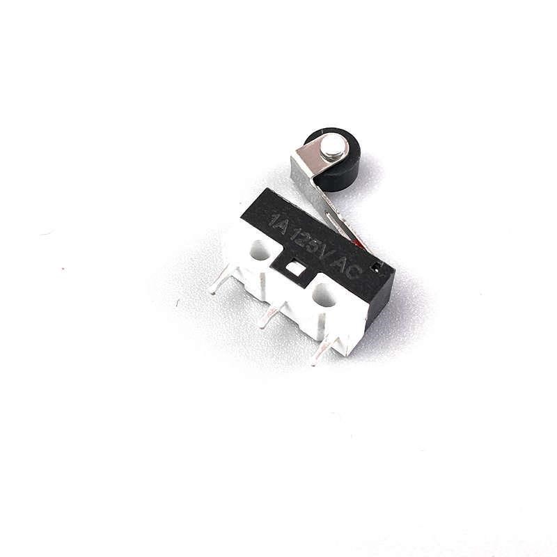 。鼠标开关c3脚带柄带滚轮小型微动开关轻触按钮按键1A/125VAC