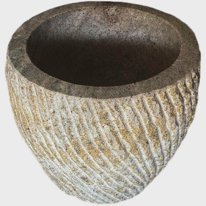 石雕打糍粑工g具家用老石臼超大号打年糕老式锤辣椒艾绒对窝子庭
