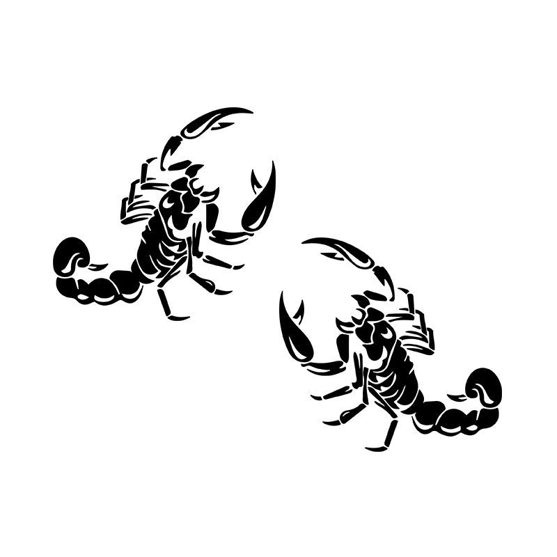 创意防水蝎子汽车贴纸车尾后视镜油箱盖个性装饰贴画