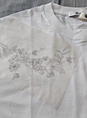 手工立体花材料包中式领花刺绣水溶贴diy带图衣服破洞修补花样纸
