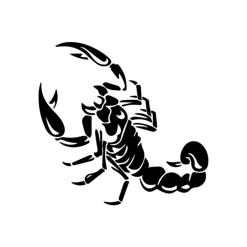 蝎子个性汽车贴纸车身后视镜油箱盖防水创意装饰贴画