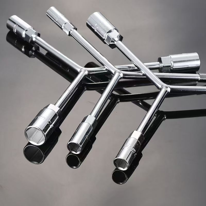 摩托车轮胎汽修工具三叉套筒扳手加长Y型人字三角套桶工具