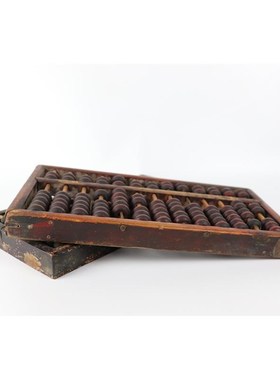 8090年代怀i旧老物件民俗收藏品传统老式实木算盘旧货算盘古董农