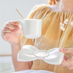 Bow Brilliant Coffee SauceSr Cerami Electroplated Set Beads