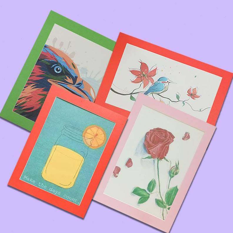 裱8k儿童画10个装卡纸画框水粉水彩相框素描水粉画装裱a4画框贴墙