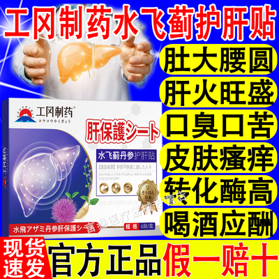 工冈制药水飞蓟丹参穴位护肝贴