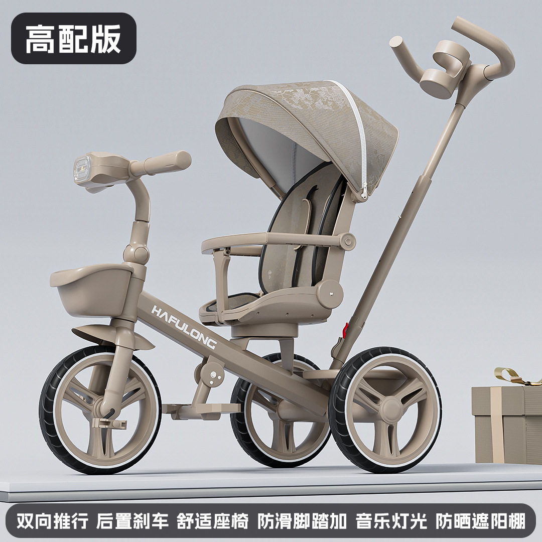 日本品质PLUS遛娃神器可坐可躺婴儿推车轻便折叠宝宝儿童高景观